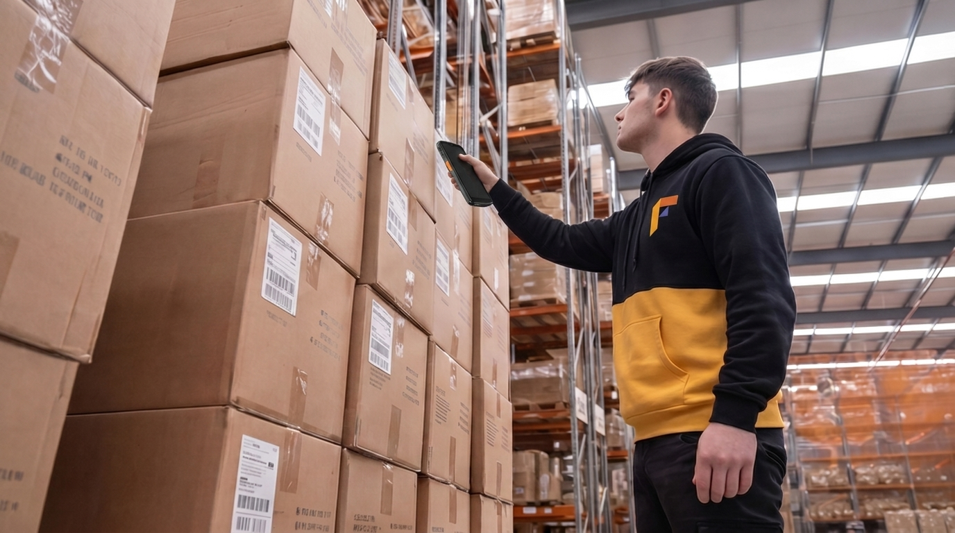 Fulfillio team scanning inventory